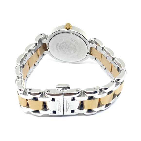 Longines PrimaLuna 18k Gold Steel DIamond Cream Dial Ladies Watch - Picture 10 of 16